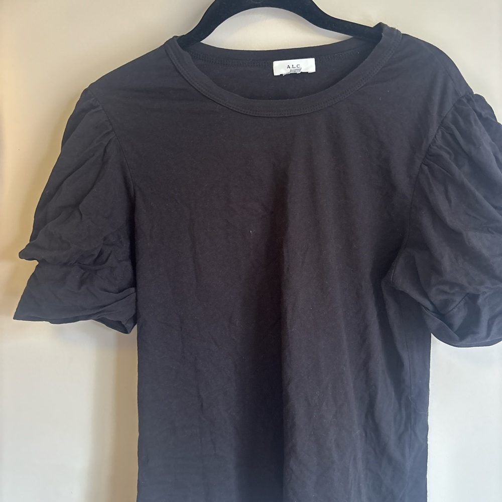 Black A.L.C. puff sleeves top size M